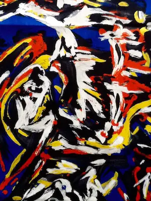 Theo Wolvecamp - ‘Compositie’ gelimiteerde zeefdruk op katoenzijde kopen? Bied vanaf 50!