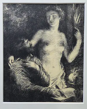 Buy Henri Fantin-Latour - Inspiration. Uit L'Epreuve. Ingelijst.? Bid from 99!
