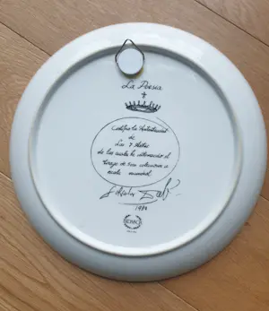 Salvador Dali - Porseleinen bord - La Poesia - 1980 - Diameter 25 cm kopen? Bied vanaf 50!