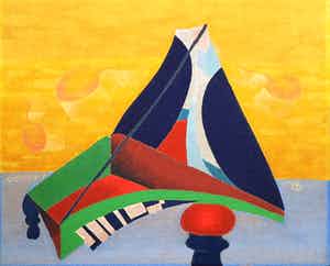 Gunther Borst - Acrylverf op Jutte, Vleugel verkocht voor € 1!