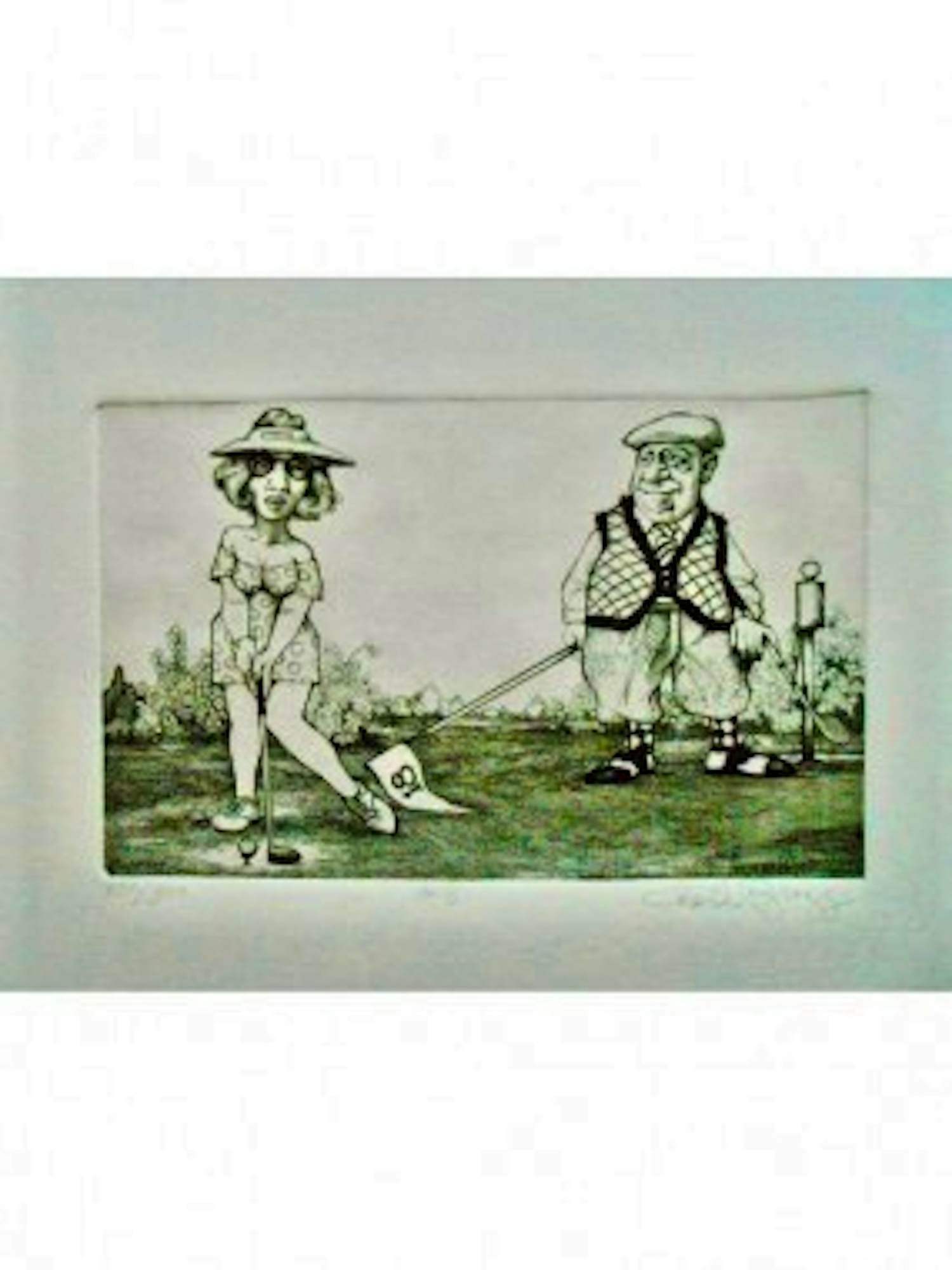 Charles Bragg - Droge Naald ETS THE PERFECT COUPLE/HOLE 18 uit 1975 verkocht voor € 85!