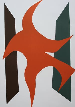 Richard Mortensen - zeefdruk: abstract - 1981 kopen? Bied vanaf 95!