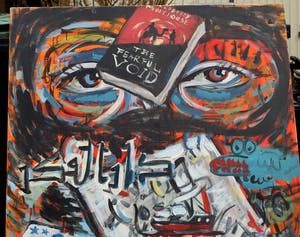 Peter Klashorst - Acrylverf op doek , “Ik Jan Cremer” - 120 x 100 cm – 2002 kopen? Bied vanaf 425!