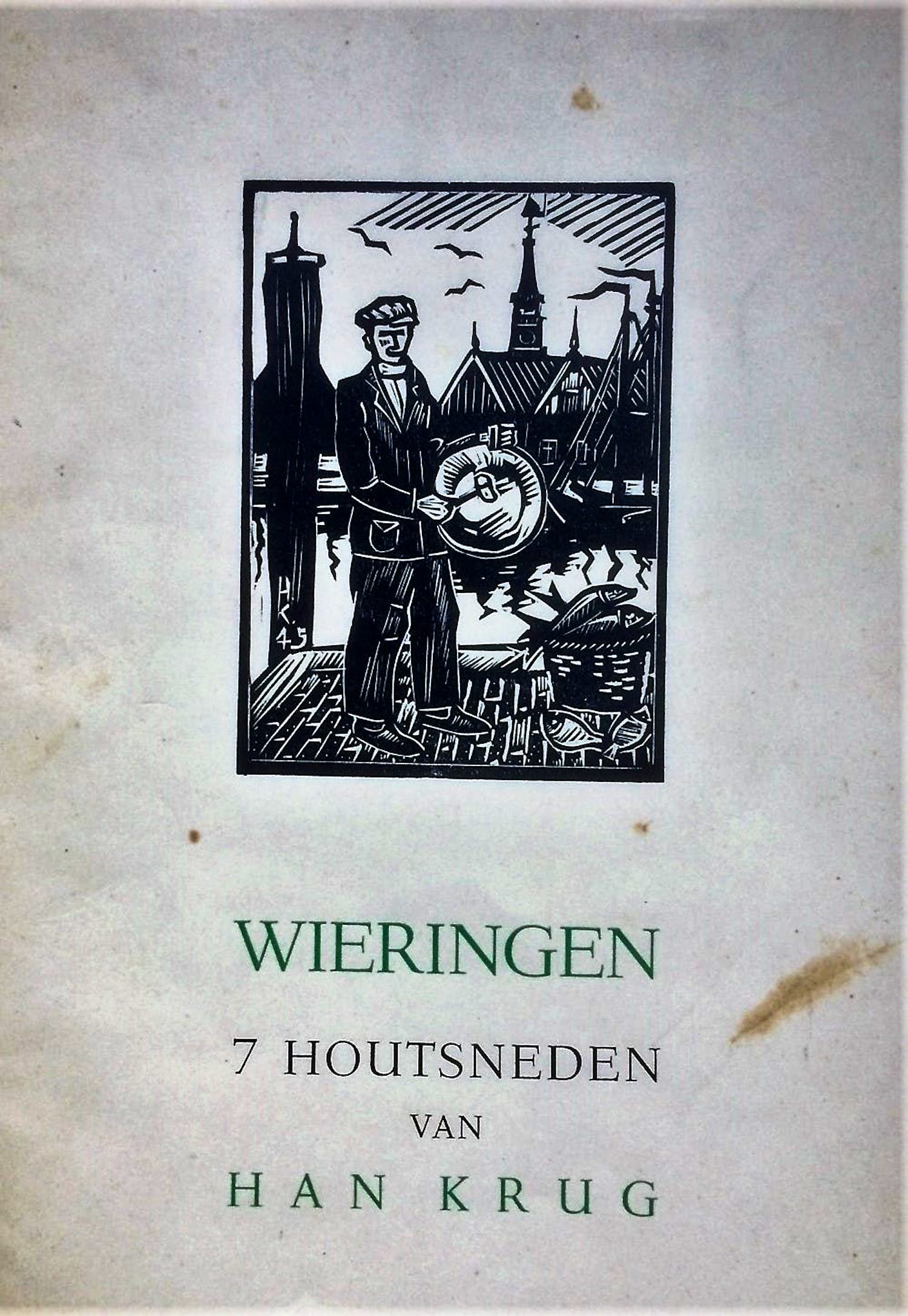 Han Krug - WIERINGEN - 7 HOUTSNEDEN VAN HAN KRUG - 1945 kopen? Bied vanaf 70!