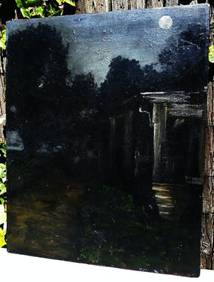 Ernst Voss - New York Nocturnes, olieverf op doek (2x) kopen? Bied vanaf 500!