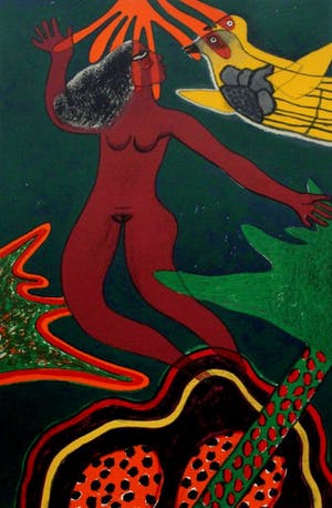 Corneille - Grote ingelijste zeefdruk - 1983 (prachtige lijst!) kopen? Bied vanaf 399!