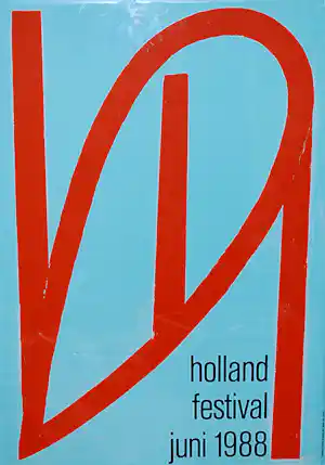 Toon Verhoef - zeefdruk holland festival 1988 kaufen? Bieten Sie von 75!