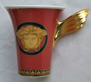 Gianni Versace - + Paul Wunderlich + Rosenthal , Kop en schotel, Medusa – Porselein kopen? Bied vanaf 50!