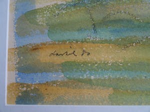 Anton Lutgerink - Ingelijste gouache, Vroege ochtend – gesigneerd - 1980 kopen? Bied vanaf 40!