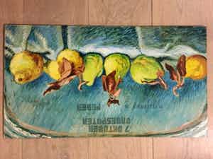 Aat Veldhoen - onbespoten peren verkocht voor € 30!