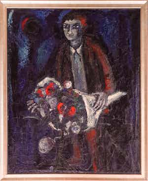 Theo van der Horst - Met bloemen op de fiets verkocht voor € 210!