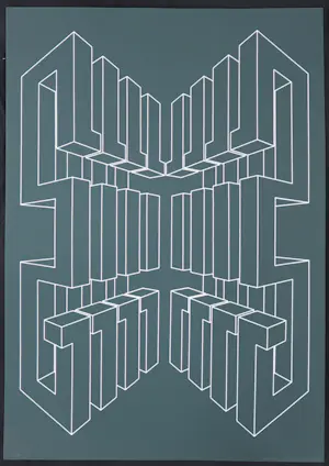 Harry Karssen - Lot van twee zeefdrukken, Z.T. Abstractie kopen? Bied vanaf 1!