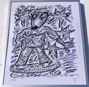 Bjarne Melgaard - Skater Rat White – handsigniert + nummeriert kopen? Bied vanaf 220!
