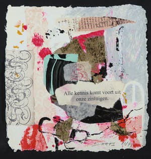 Miriam Slaats - Map met drie zeefdrukken, Alle kennis komt voort uit onze zintuigen kopen? Bied vanaf 1!
