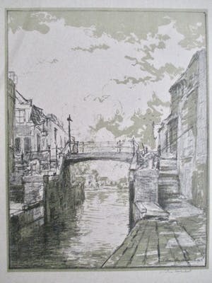 Johan Hendrik van Mastenbroek - Litho sluisje Rotterdam kopen? Bied vanaf 40!