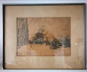 Johan Hendrik van Mastenbroek - Kade Rotterdam. Handgesigneerd. kopen? Bied vanaf 1!