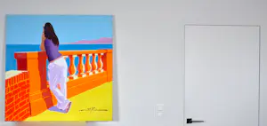 Marco Kooiman - Lungomare - Olieverf op doek - 100x100 cm - 2007 kopen? Bied vanaf 350!