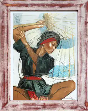 Nico Vrielink - Ingelijste zeefdruk verkocht voor € 120!