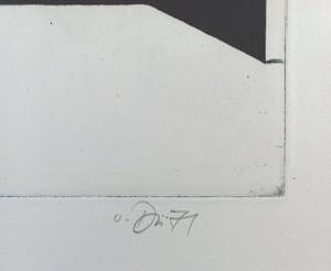 Gerd van Dulmen - Surrealistische voorstelling met meelwormen, aquatint ets kopen? Bied vanaf 40!