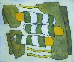 Lily Corver - Kleurenets, Zonder titel - Ingelijst kopen? Bied vanaf 35!