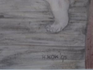 Niet of onleesbaar gesigneerd - Karikaturale & gesigneerde Pasteltekening "Ballerina's" - Fraai ingelijst! kopen? Bied vanaf 1!