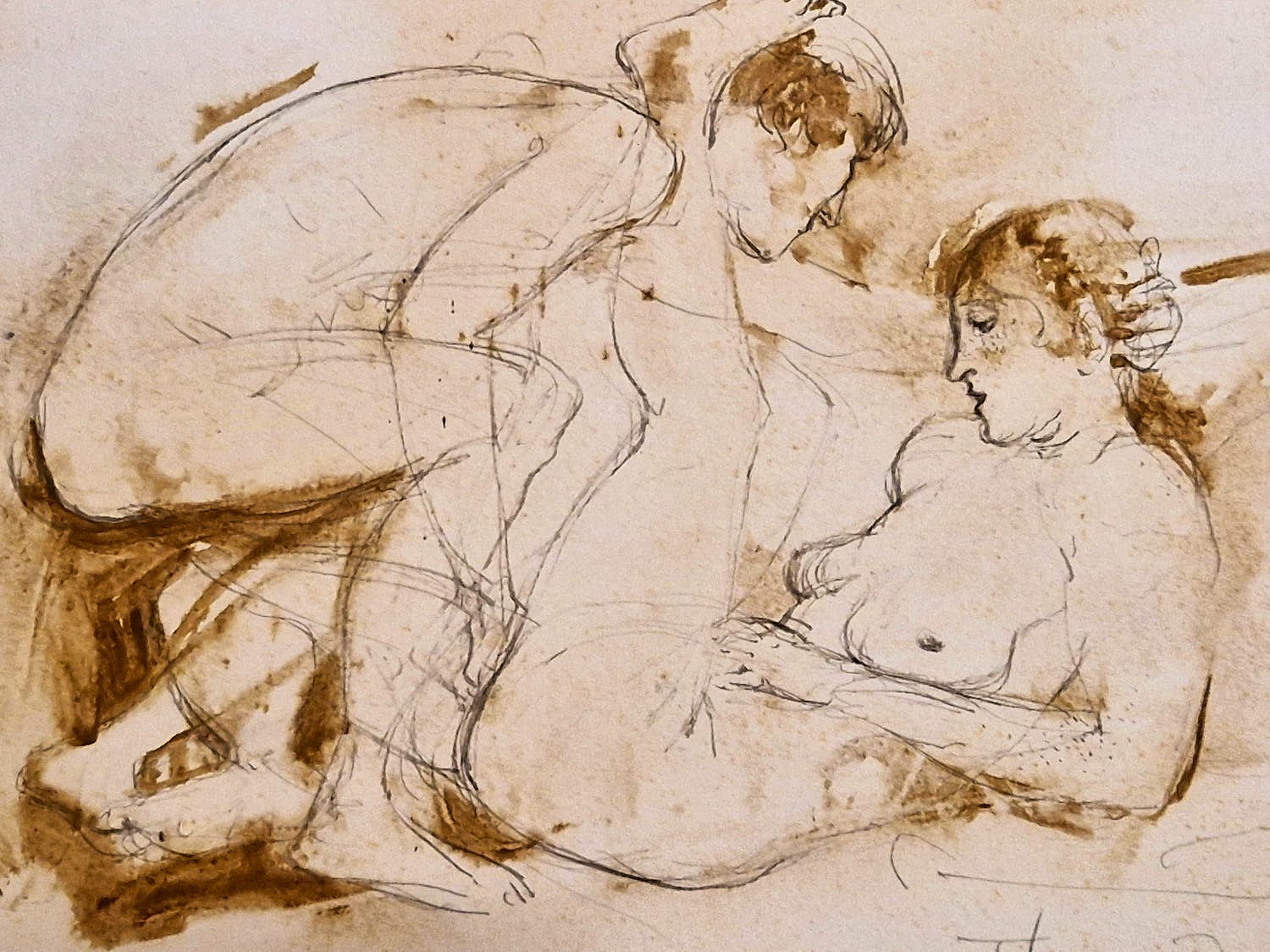 Theo Daamen - Bijzonder (want vooral graficus) erotische Aquarel - 1978 - potloodgesigneerd kopen? Bied vanaf 63!