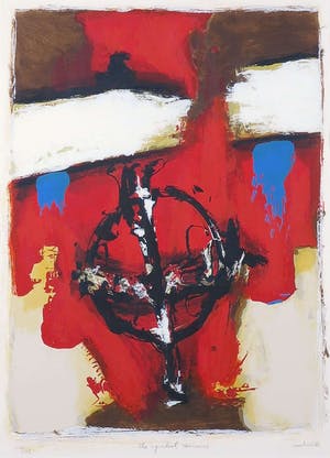 Hans Vanhorck - Zeefdruk, The symbol remains - Ingelijst kopen? Bied vanaf 55!