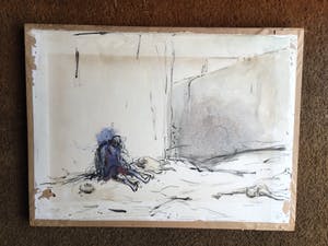 Marius Bauer - C5057, Bedelaar zittend tegen een muur kopen? Bied vanaf 75!