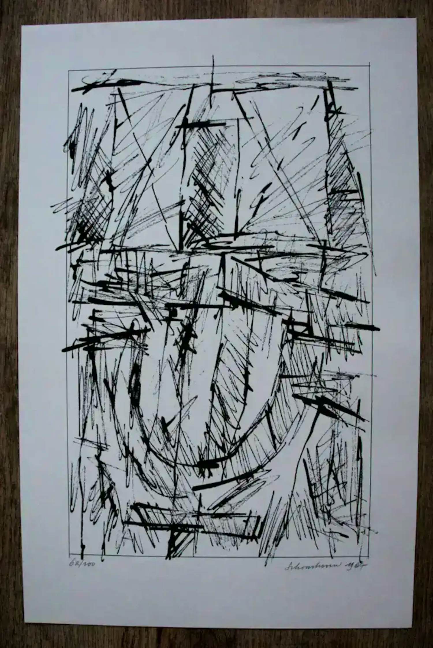 Buy Jan Schoonhoven - Zeefdruk: Formatie C? Bid from 250!