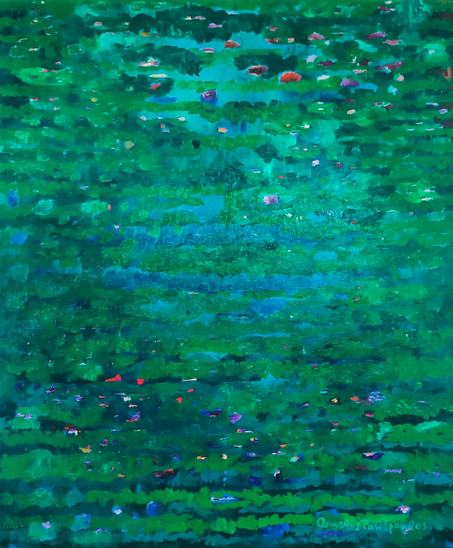 Angelos Tassopoulos - Olieverf op doek, Mirtos 5 - Zeer groot kopen? Bied vanaf 700!