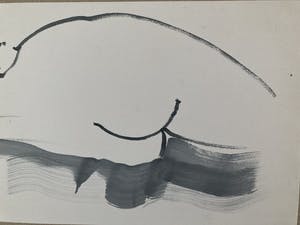 Alain Bonnefoit - Naakt in sumi-e stijl kopen? Bied vanaf 750!