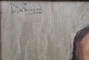 Piet van Wijngaerdt - Groot olieverf "portret van een jonge Piet Boendermaker" - gesigneerd kopen? Bied vanaf 73!