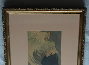 Theo van Hoytema - Ingelijste kleurlithografie “Vechtende Hanen” uit de kalender 1907 kopen? Bied vanaf 40!