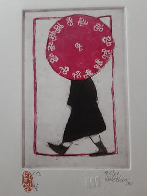 Pieter van der Westhuizen - Vrouw met parasol kopen? Bied vanaf 85!