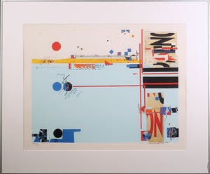 Sam Middleton - Zeefdruk, Blues Manuscript - Ingelijst kopen? Bied vanaf 50!