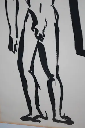 Gust Romijn - 1952: grote inkttekening kopen? Bied vanaf 175!