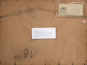 Leon Dekoninck - Houtskooltekening, Boerderij in landschap - Ingelijst kopen? Bied vanaf 10!