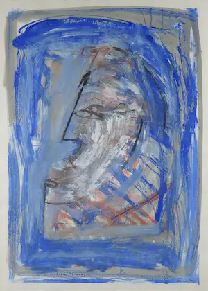 Frans Kennedy - Gemengde techniek op papier, Zonder titel - Ingelijst kopen? Bied vanaf 150!