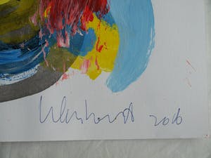 Peter Klashorst - Acrylverf op papier – Abstract 14 - 2016 kopen? Bied vanaf 35!