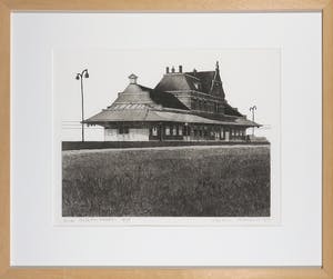 Wim Bettenhausen - Ets, Station Maassluis - Ingelijst kopen? Bied vanaf 1!