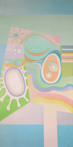 Piet de Walle - Acryl op doek, Abstract 8 - Ingelijst (Groot) kopen? Bied vanaf 35!