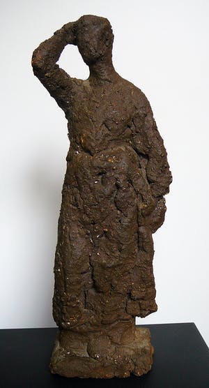 Ellie Hahn - Gebarende vrouw -gebakken klei, jaren '90- kopen? Bied vanaf 100!