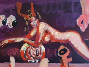 Peter Klashorst - Acrylverf op doek , “Monica Lewinsky” – 2018 – 60 x 105 cm kopen? Bied vanaf 350!