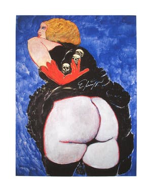 Ernst Fuchs - Die Kopfsammlerin - Handgesigneerde Giclée kopen? Bied vanaf 1!