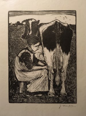 Jan Mankes - Koemelkster (hand gesigneerd) kopen? Bied vanaf 150!