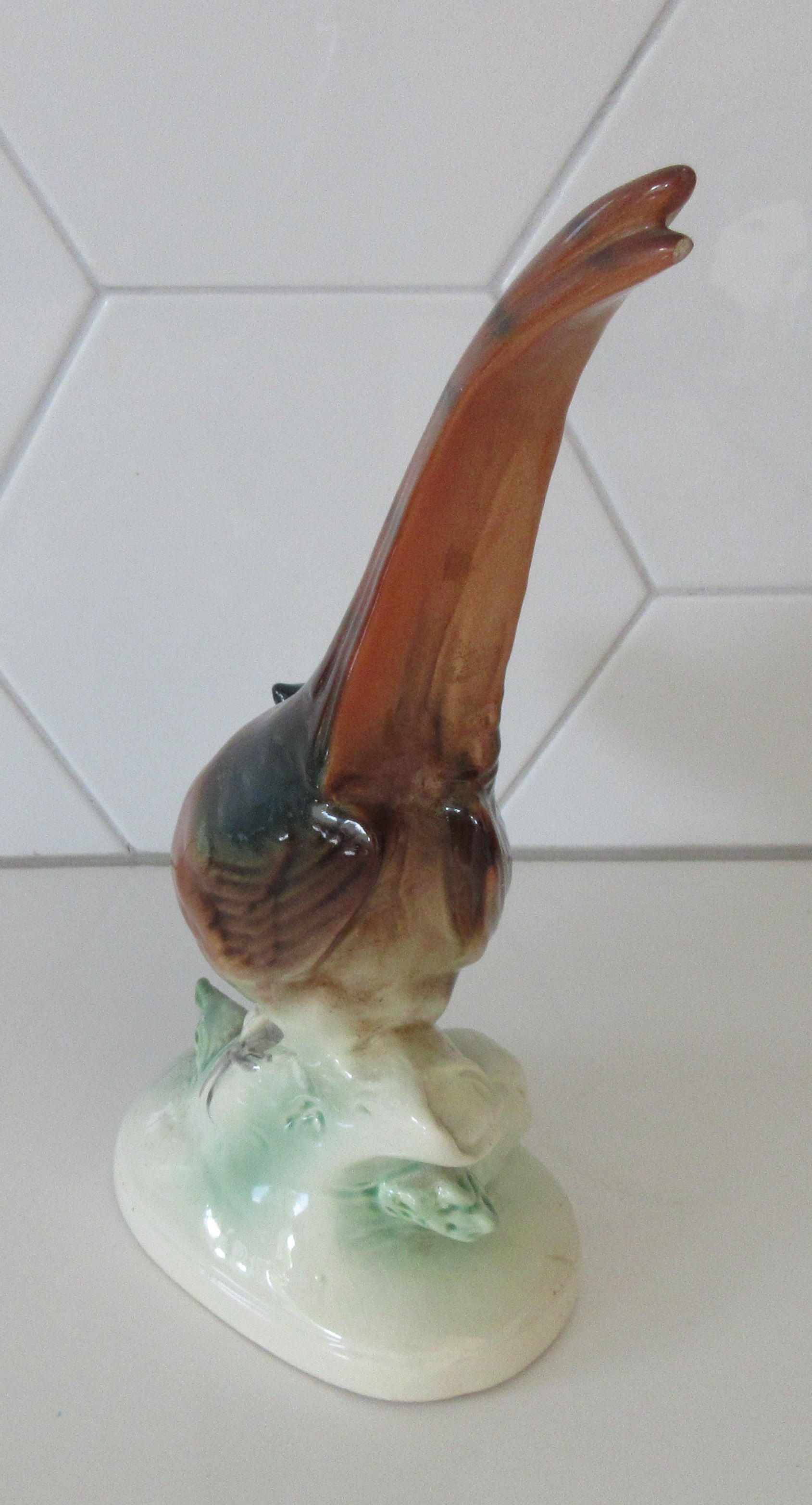 Niet of onleesbaar gesigneerd - Art deco aardewerken plastiek van een fazant kopen? Bied vanaf 1!