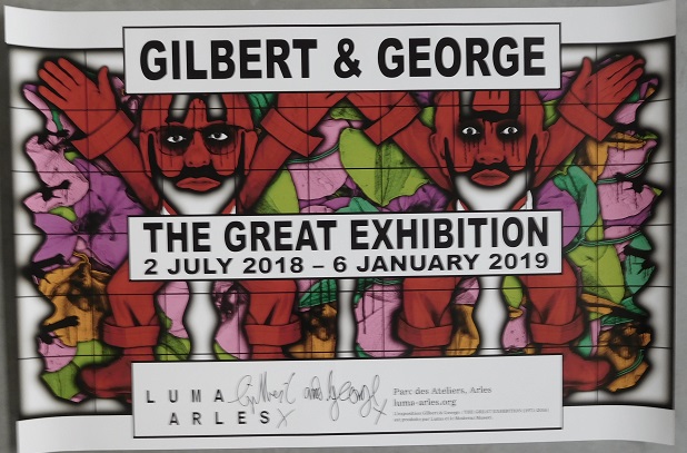 Gilbert & George - The Great Exibitions 2018-2019 - Gesigneerd met marker verkocht voor € 75!