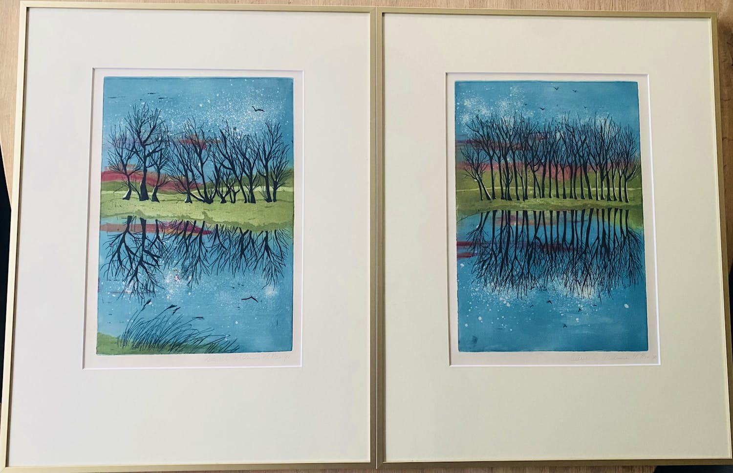 Willemien Holterman - Tweeluik Kleuretsen Winterlandschap kopen? Bied vanaf 100!