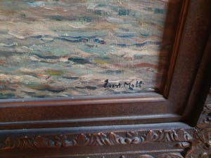 Evert Moll - zeezicht kopen? Bied vanaf 1250!