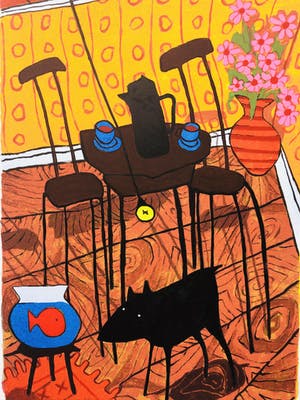 Peter Bastiaanssen - Op de thee bij vis (groot) kopen? Bied vanaf 95!